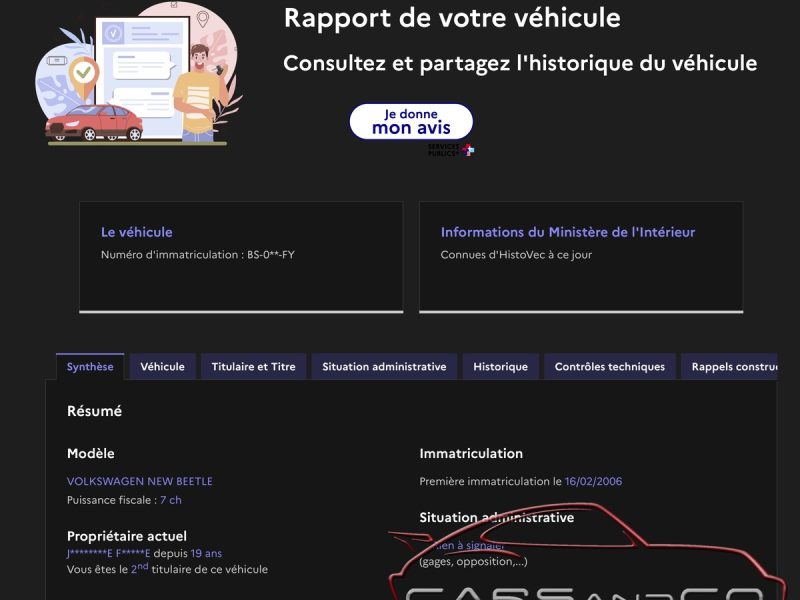 VOLKSWAGEN NEW BEETLE 1.6i 102 CH – ESSENCE / GPL-LPG – 2006 – CUIR – CARPLAY – GARANTIE 1 AN